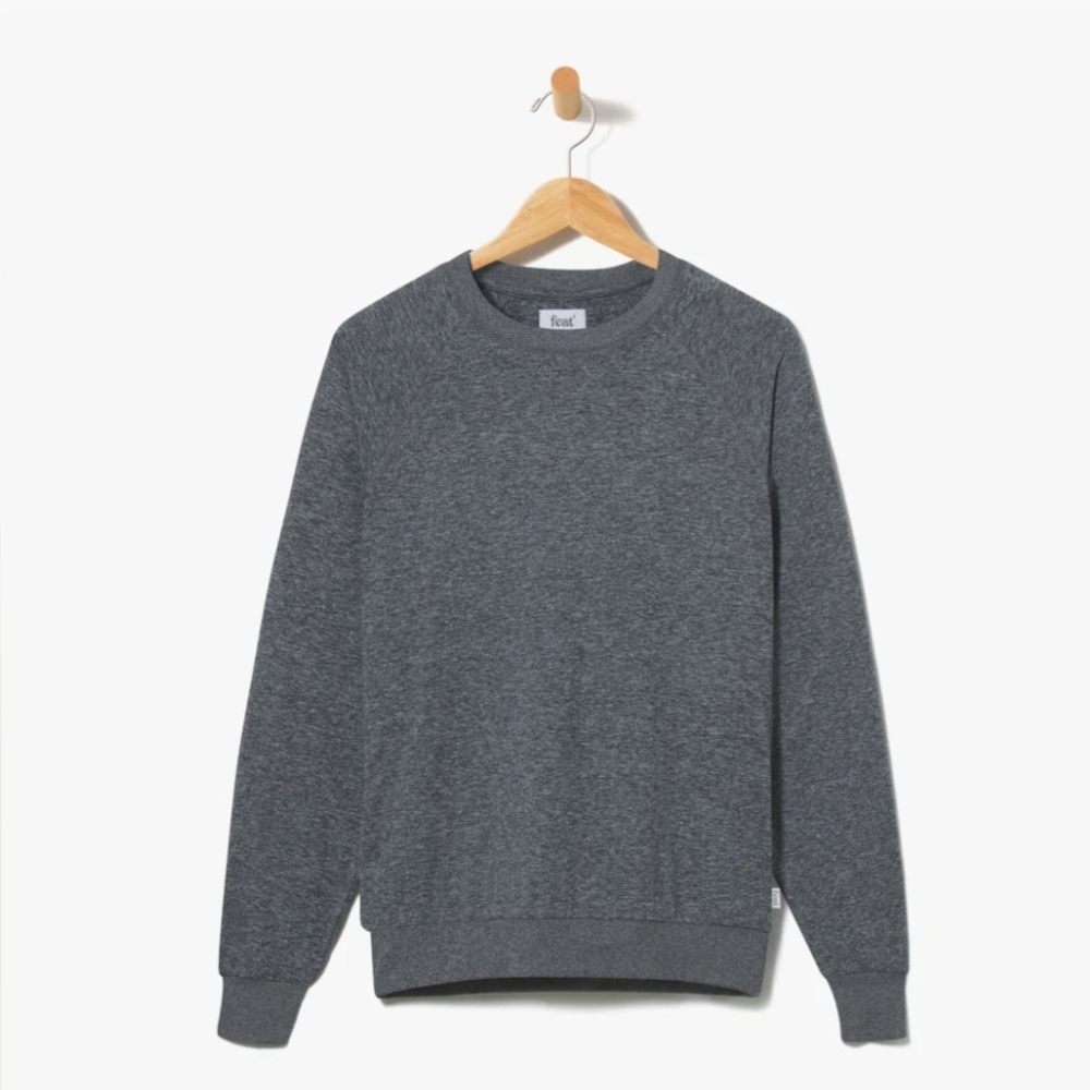 NWT Feat Unisex Heather Gray Crewneck (Size: L)
